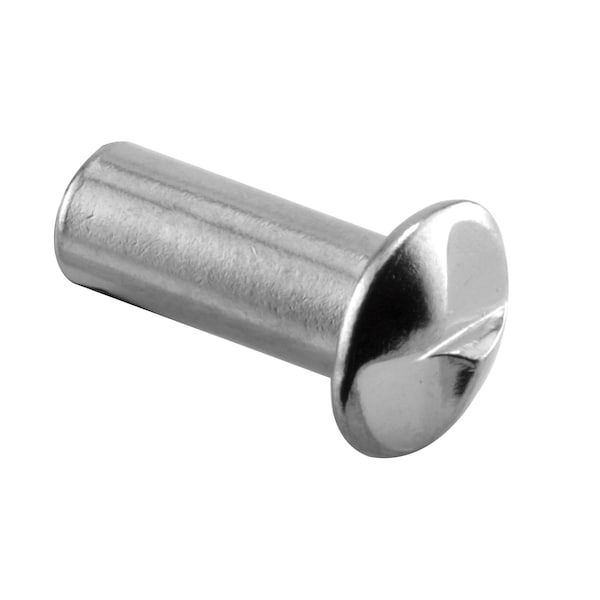 Prime-Line #10-24 x 5/8 in. Chrome One Way Barrel Nut (100 Pack) 651-0454 - main